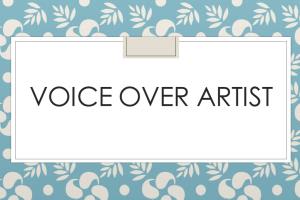 Portfolio for Voice over